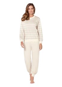 Götting GÖTTING Damen Schlafanzug, Gr. 36, beige, 100% Baumwolle, Homewear-Sets
