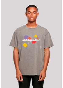 F4NT4STIC Herren T-Shirt "Atari Asteroids Retro Gameplay", grau, casual, Gr. L, Obermaterial: 100% Baumwolle, Shirts, Premium Qualität