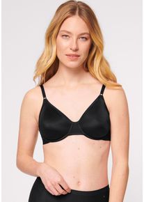 Triumph Damen Bügel-BH "Micro Fun W", Gr. 90, schwarz, Microtouch, Obermaterial: 82% Polyamid, 18% Elasthan (LYCRA), casual, BHs, nahtlos vorgeformte