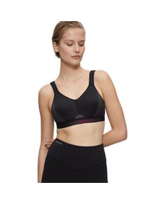 Damen Sport-BH "Triaction Cardio Flow P EX", triaction by Triumph, Gr. 75, schwarz, Single Jersey, Obermaterial: 48% Polyester, 35% Polyamid, 17%