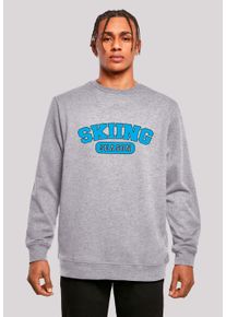 F4NT4STIC Herren Sweatshirt "Skiing Season Winter Sport", grau, casual, Gr. M, Obermaterial: 50% Baumwolle, 50% Polyester, Sweatshirts, Premium