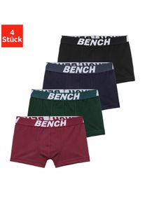 Bench. Kinder Boxer "Boxershorts für Jungen", Gr. 170, bunt, Single Jersey, Obermaterial: 92% Baumwolle, 8% Elasthan (LYCRA), unifarben, Unterhosen,