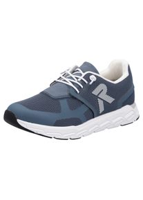 RIEKER SPORT Damen Slip-On Sneaker "Preston", Gr. 38, blau, Textil, Nubuklederimitat, sportlich, Schuhe, Freizeitschuh, Halbschuh, Schlupfschuh mit