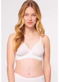 Triumph Damen Bügelloser BH "Micro Fun N", Gr. 70, weiß, Microtouch, Obermaterial: 82% Polyamid, 18% Elasthan (LYCRA), klassisch, BHs, nahtlos