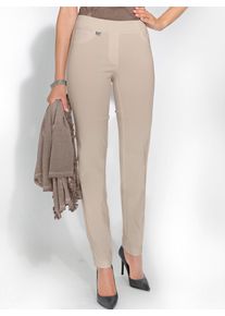 Ascari Damen Stretch-Hose, beige, Gr. 20, unifarben, 74% Viskose, 23% Polyamid, 3% Elasthan, Hosen