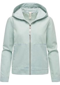 Ragwear Damen Jeansjacke "Lerris Denim", blau, casual, Gr. M, Material: 52% Baumwolle, 48% Polyester, Jacken, Leichte Übergangsjacke in Denim-Optik