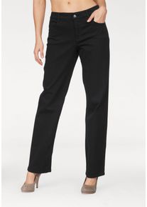 MAC Damen Bequeme Jeans "Gracia", schwarz, feminin, Gr. 42, unifarben, Denim/Jeans, Obermaterial: 97% Baumwolle, 3% Elasthan, Jeans, Passform