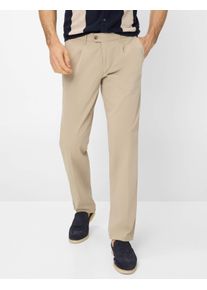 Eurex By Brax Herren Bundfaltenhose "Style LUIS", beige, Gr. 27, 96% Baumwolle, 4% Elasthan, Hosen
