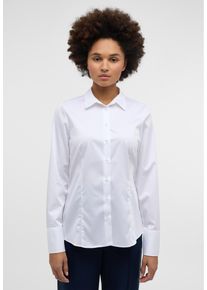 Eterna Damen Hemdbluse "REGULAR FIT", weiß, klassisch, Gr. 42, 95% cotton, 5% Elasthan, Blusen, EASY IRON (bügelleicht)