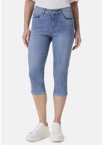 STOOKER WOMEN Damen 7/8-Jeans "Tahiti Denim Capri Slim Fit", blau, casual, Gr. 42, Denim/Jeans, 98% Baumwolle, 2% Elasthan, Jeans, Capri Slim Fit