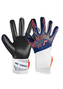 Reusch Kinder Torwarthandschuhe "Pure Contact Silver Junior", blau, sportlich, Gr. 4, mehrfarbig, 49% Polyester, 42% Elastodien, 9% Polyamid,