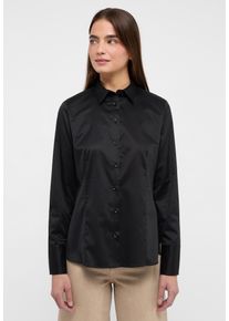 Eterna Damen Hemdbluse "REGULAR FIT", schwarz, klassisch, Gr. 48, 100% cotton, Blusen, EASY IRON (bügelleicht)