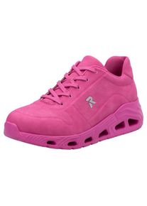RIEKER SPORT Damen Keilsneaker "Dakota", Gr. 36, pink, Nubuklederimitat, unifarben, sportlich, Schuhe, Schnürschuh, Halbschuh, Freizeitschuh in