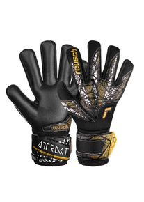 Reusch Kinder Torwarthandschuhe "Attrakt Silver NC Junior", gold, sportlich, Gr. 7, mehrfarbig, 30% Polyester, 30% Elastodien, 10% Polypropylen,