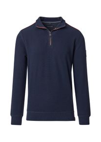 Casamoda Herren Sweatshirt "Casamoda Sweatshirt uni", blau, Gr. L, 95% Baumwolle, 5% Elasthan, Sweatshirts