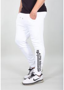 Herren Jogginghose "Alpha Industries Men - Jogger Alpha Industries Jogger", weiß, Gr. 5XL, Alpha Industries, Obermaterial: 80% Baumwolle, 20%