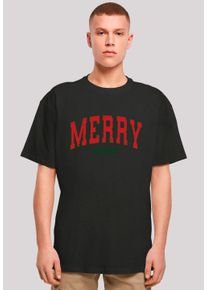 F4NT4STIC Herren T-Shirt "Weihnachten Varsity Retro", schwarz, casual, Gr. M, Obermaterial: 100% Baumwolle, Shirts, Premium Qualität