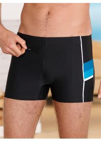 Herren Badehose, schwarz, Gr. 6, Elasthan, Polyamid, Badehosen