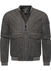 Ragwear Herren Bomberjacke "Daq", grau, modisch, Gr. M, Obermaterial: 100% Baumwolle, Innenfutter: 100% Polyester, Jacken, lässige Herren Jacke kurz