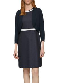 Damen Strickjacke, blau, casual, Gr. 38, s.Oliver BLACK LABEL, unifarben, Strick, Obermaterial: 71% Viskose, 29% Polyester, Strickjacken, mit Blende
