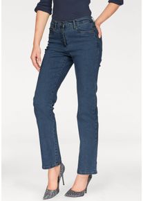 Arizona Damen Gerade Jeans "Annett", blau, Basic, Gr. 34, clean, Jeans, Obermaterial: 98% Baumwolle, 2% Elasthan, Jeans, bequeme Passform,