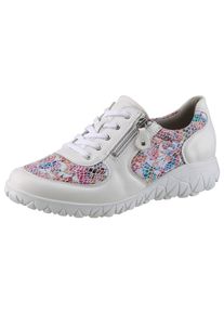 Waldläufer WALDLÄUFER Damen Schnürschuh "HAVY", Gr. 5, bunt, Nappaleder, Textil, kontrastfarbene Details, sportlich, Schuhe, Sneaker, Halbschuh, Freizeitschuh