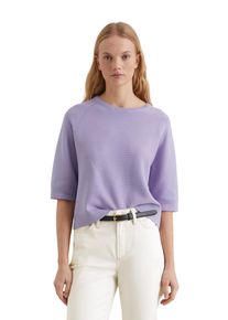 Marc O'Polo Damen Rundhalspullover, lila, casual, Gr. XL, MARC O'POLO DENIM, Strick, Obermaterial: 100% Baumwolle, Pullover