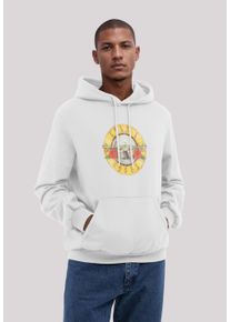 F4NT4STIC Herren Kapuzenpullover "Guns 'n' Roses Vintage Bullet Logo", weiß, casual, Gr. M, Obermaterial: 80% Baumwolle, 20% Polyester, Pullover,