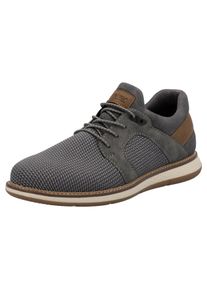 Rieker Herren Slip-On Sneaker, Gr. 42, grau, Textil, Lederimitat, sportlich, Schuhe, Slipper, Halbschuh, Freizeitsneaker mit gepolstertem Schaftrand