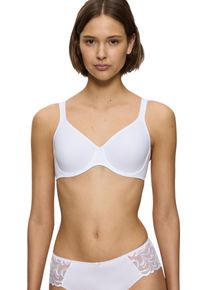 Triumph Damen Bügel-BH "Modern Soft+Cotton W", Gr. 105, weiß, Microtouch, Obermaterial: 39% Baumwolle, 37% Polyamid, 24% Elasthan, unifarben,