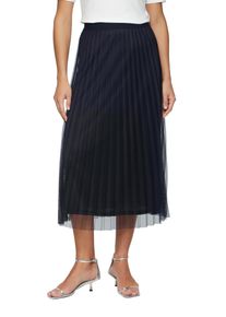 Damen Midirock, blau, casual, Gr. 40, s.Oliver BLACK LABEL, unifarben, Obermaterial: 100% Polyester. Futter: 100% Polyester, Röcke, aus plissiertem