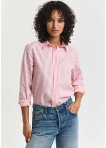 Gant Damen Hemdbluse "REG POPLIN STRIPED SHIRT", pink, klassisch, Gr. 36, Popeline, Obermaterial: 100% Baumwolle, Blusen, mit einer kleinen