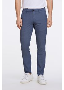 LINDBERGH Herren Chinohose, blau, casual, Gr. 40, unifarben, Web, Obermaterial: 98% Baumwolle, 2% Elasthan, Hosen, im Four-Pocket Style