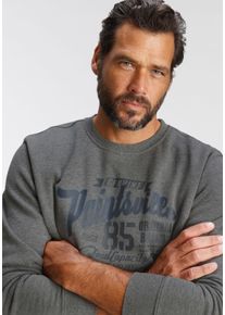 MAN'S WORLD MAN'S WORLD Herren Sweatshirt, schwarz, casual, Gr. S, Obermaterial: 60% Baumwolle, 40% Polyester, Sweatshirts, Langarm, lässiger Print, Rundhals,