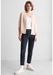 Cecil Damen Stoffhose, blau, casual, Gr. M, unifarben, Web, 73% Baumwolle, 24% Polyester, 3% Elasthan, Hosen, Middle Waist