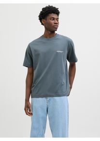 Jack & Jones JACK & JONES Herren T-Shirt "JORISLINGTON TYPE TEE SS CREW NECK SN", grau, modisch, Gr. XXL, unifarben, Jersey, Obermaterial: 100% Baumwolle, Shirts