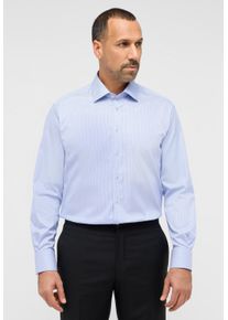 Eterna Herren Langarmhemd "COMFORT FIT", blau, Gr. 43, 100% cotton, Hemden, NON IRON (bügelfrei)