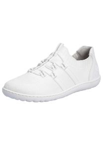 Rieker Damen Slip-On Sneaker "Barfußschuh", Gr. 39, weiß, Textil, Lederimitat, sportlich, Schuhe, Slipper, Freizeitschuh, Halbschuh mit elastischem