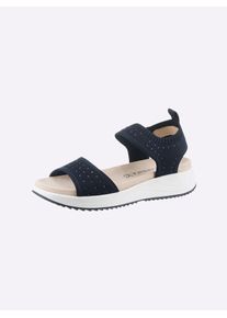 Caprice Damen Sandale, Gr. 39, blau, Textil, sportlich, Schuhe