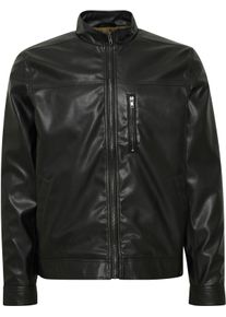 Blend Herren Lederimitatjacke "BHELON jacket", schwarz, modisch, Gr. XXXL, unifarben, Web, Obermaterial: 100% Polyurethan, Jacken