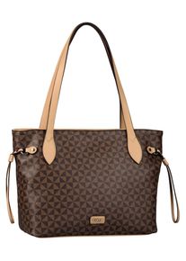 Gabor Damen Shopper "Barina", braun, Polyurethan, gepflegt, kontrastfarbene Details, beschichtet, Taschen, aus Lederimitat mit charakteristischem