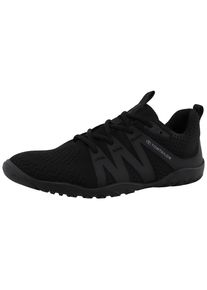 Tom Tailor Herren Sneaker, Gr. 44, schwarz, Textil, Lederimitat, sportlich, Schuhe, Freizeitschuh, Halbschuh, Schnürschuh mit Logoschriftzug