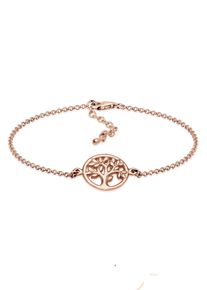 Elli Damen Armband "Lebensbaum 925 Sterling Silber", 16cm, ohne Stein, Silber 925 (Sterlingsilber), rosa, Silber 925 (Sterlingsilber), Armbänder