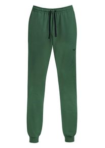 TRIGEMA Damen Sweathose "TRIGEMA Jogginghose aus Biobaumwolle", grün, Basic, Gr. L, 75% Baumwolle (Biobaumwolle kbA), 25% Baumwolle (recycelt), Hosen