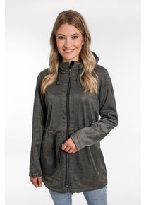 DEPROC Active Damen Softshellparka "TATLATUI Women", grau, casual, Gr. 42, 50% Polyamid; 50% Polyester, Jacken, in edel schimmernder Melangeoptik