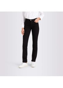 MAC Damen Stretch-Jeans "Angela", schwarz, casual, Gr. 42, unifarben, Denim/Jeans, Obermaterial: 98% Baumwolle, 2% Elasthan, Jeans, schmal geschnitten