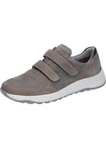 Waldläufer WALDLÄUFER Herren Klettschuh "K-JOHN", Gr. 7,5, grau, Nubukleder, Nappaleder, sportlich, Schuhe, Komfortschuh, Bequemschuh, Halbschuh in extra
