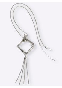 Heine Damen Kette mit Anhänger, silber, Metall, Halsketten
