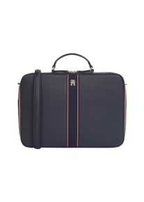 Tommy Hilfiger Damen Messenger Bag "TH LEGACY WORKBAG", blau, Lederimitat, Textil, Taschen, Damen Henkeltasche, Umhängetasche, Shopper mit TH-Logo