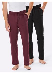 wäschepur WÄSCHEPUR Herren Schlafhose, Gr. 44, schwarz, 100% Baumwolle, Meliert:55% Baumwolle, 45% Polyester, unifarben, Hosen
